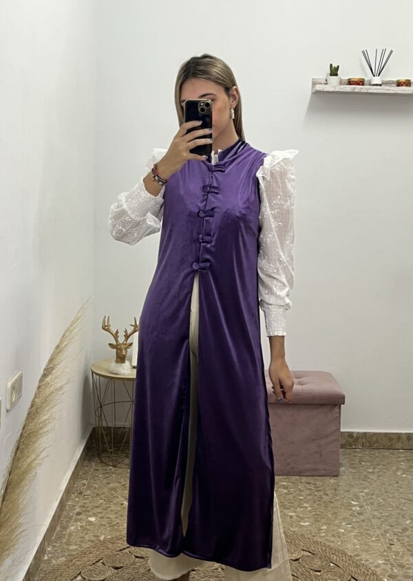 KIMONO DE TERCIOPELO MORADO - Imagen 2