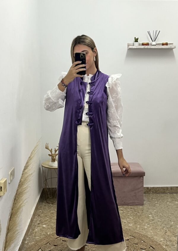 KIMONO DE TERCIOPELO MORADO