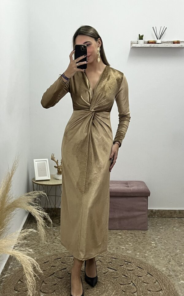 VESTIDO ATENEA BEIGE - Imagen 2