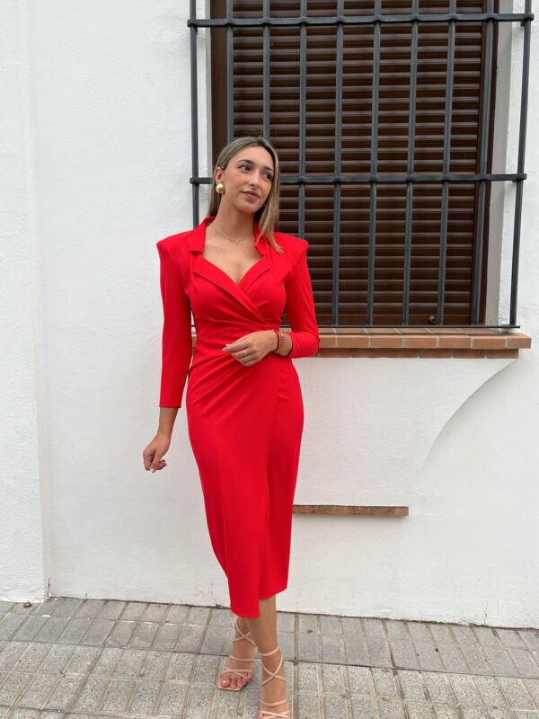 VESTIDO BEGOÑA ROJO